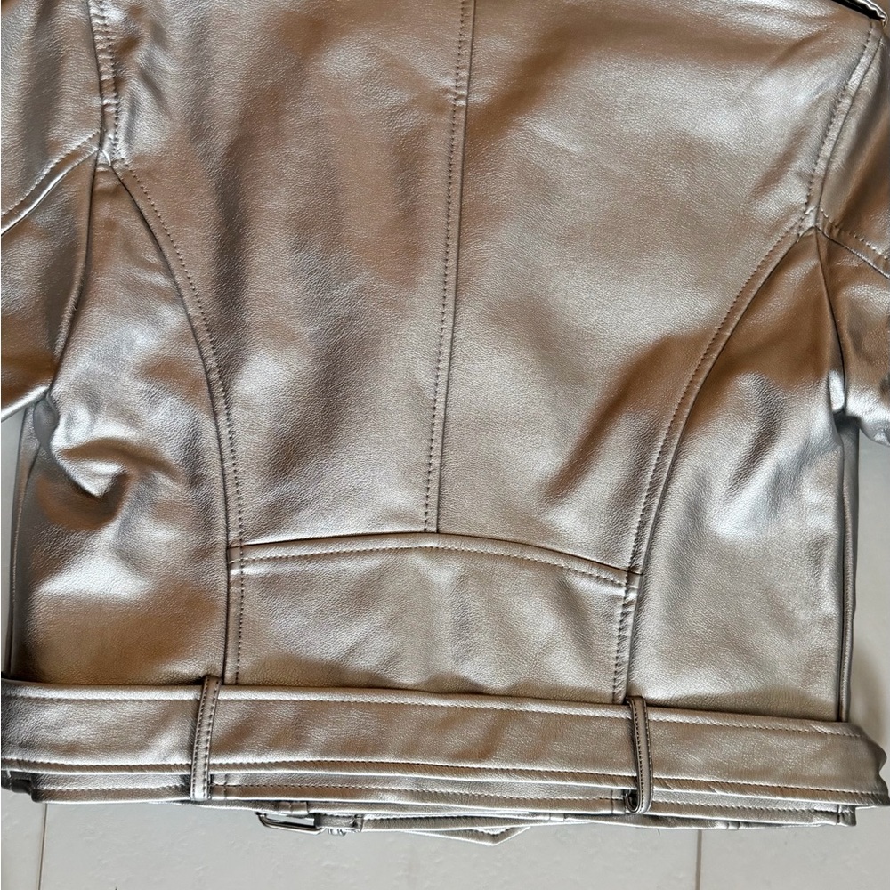 Metallic Pleather Jacket - Picture 5 of 6